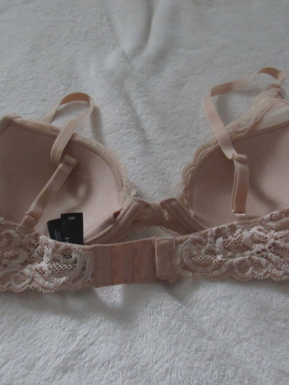 Natori Beige Lace Bra Size 36A USED - Picture 4 of 6